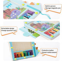 Juego Educativo De Madera Montessori Con Laberinto De Colores Y Bolas Magnéticas Tablero De Dibujo Actividades De Aprendizaje Temprano Para Niños De 3-6 Años - details 5
