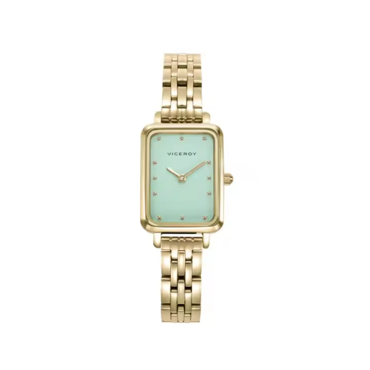 Reloj Mujer Viceroy Kiss 401220-67 – Acero Dorado, Verde, 20x26mm - 1