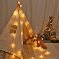 Luz De Navidad De Bola Marruecos En Cadena 1PC 1.5M/3M/6M Con Caja De Batería Decoración De Árbol De Navidad Lámpara Colgante - details 7
