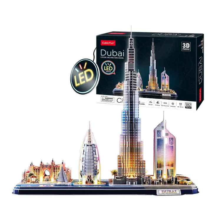 Dubai Led Puzzle 3d | Maquetas Para Montar - 1