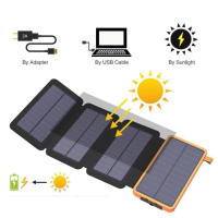 Banco de Energía Solar plegable de gran capacidad impermeable iluminación al Aire Libre Fuente de Alimentación Móvil 20000 Ma (Azul) fuente de alimentación móvil solar de 20000 Ma Banco de Energía de gran capacidad - details 3