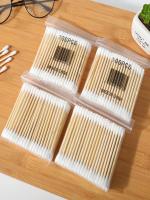 CNKESS Algodón Puro Doble Cabeza Para Mujer Maquillaje Bastones De Madera Limpieza De Nariz Y Oídos Herramientas De Salud Pack De 300/500/1000 - details 6
