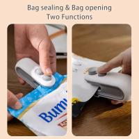 Máquina Selladora Mini 2en1 Recargable Por USB Sellador De Alimentos Portátil Para Bolsas De Plástico Y Almacenamiento Eco-amigable - details 4