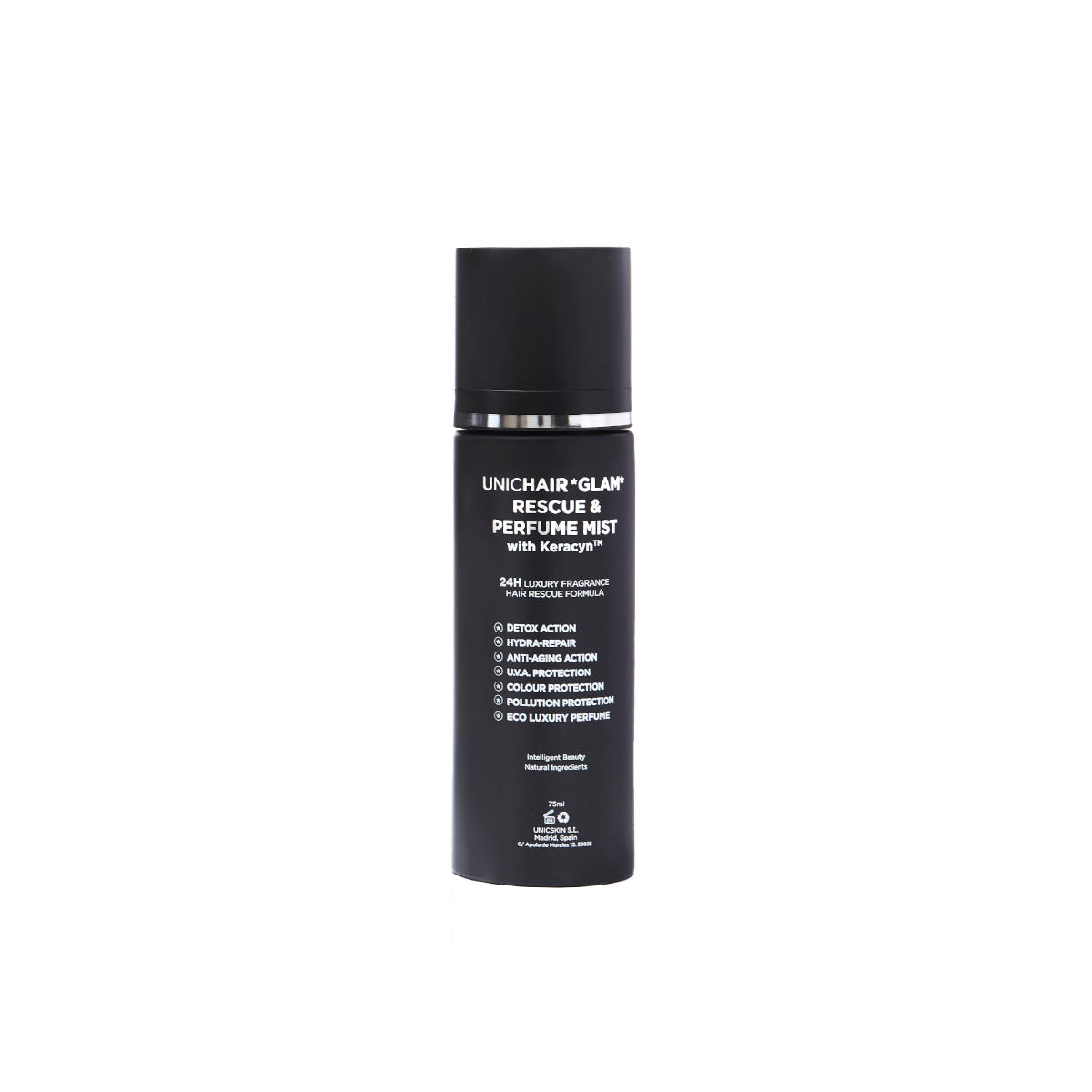 UNICSKIN - UNICHAIR GLAM RESCUE & PERFUME MIST - Bruma Capilar Perfumada para Todo Tipo de Cabello - Protección, Detox e Hidratación