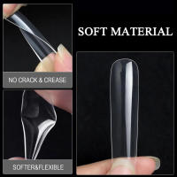 240Pcs Uñas Postizas Cuadradas Extra Largas Y Claras Para Uñas De Acrílico Profesionales Uñas De Acrílico Tapered XXL Uñas Postizas Rectas - details 4