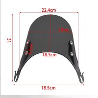 Deflector De Viento Compacto Para Motocicletas Universal Espejo Retro Con Faro De 4-7'' Pantalla De Viento Deportiva - details 6