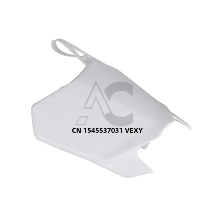 Placa De Número Para Motocicleta Off-Moad Adecuada Para CRF110F 2013-2017 CRF125F 2014-2017 KAYO TT150 Coolster Blanco Y Negro - 1