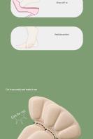 Protector De Talón En Forma De T Almohadillas De Comodidad Para Mujer Antideslizantes Alivio Del Dolor Reutilizable Transpirables Ajustables Soporte Arco Durable Pads De Tacón Alto - details 3
