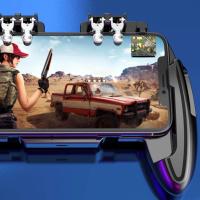 Controlador De Juego PUBG Mobile Joystick L1R1 Trigger Gamepad Para COD iOS Android Seis Dedos Gamepad De Disparo Móvil Con Ventilador De Enfriamiento - details 7