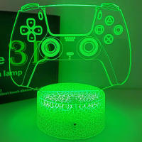 Lámpara De Ambiente Creativa PS5 Gamepad Illusión 3D Acrílica Toque Dimmer Luz Nocturna Para Decoración De Habitación Y Juego - details 1