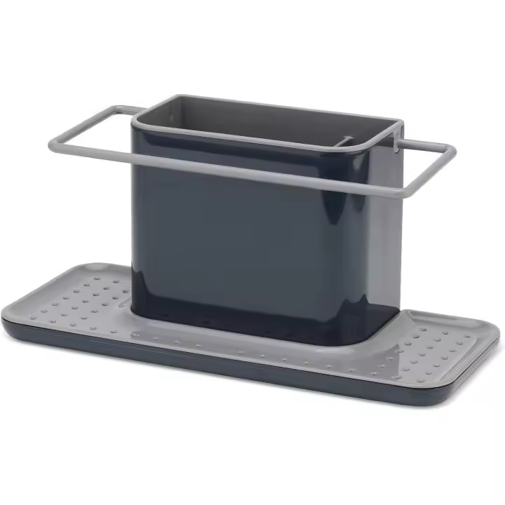 Organizador para el fregadero, grande - Gris oscuro, blanco/verde - 1