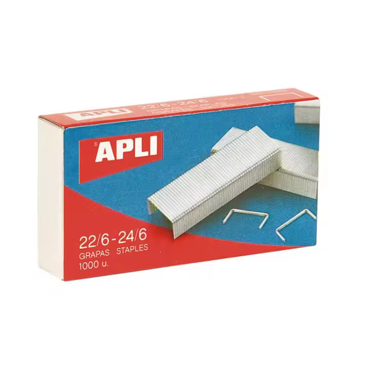 Apli Grapas galvanizadas 22/6 - 24/6 1.000 u. - 1