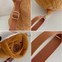 Mochila De Peluche Capybara Cartoon Regalo Banda Transversal Grande Capacidad Kawaii Tote Bag Para Mujer Bolsa De Hombro Suave - details 4