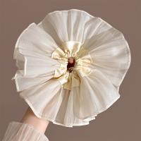 Gruesas Horquillas De Yarn Para Mujer Estilo Coreano Gentle Mori Dulce Con Encaje Multi-capa Alta Elasticidad Accesorios Para El Cabello - details 2