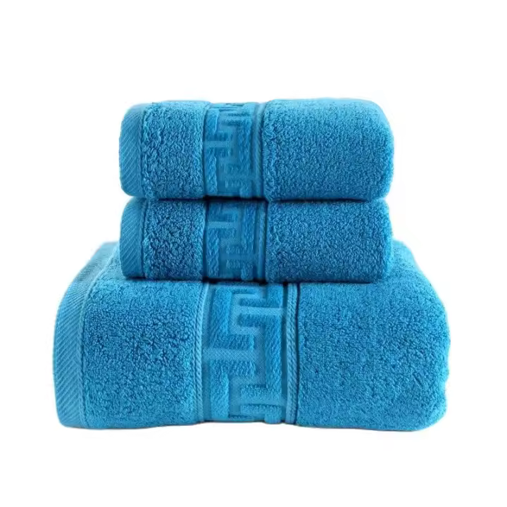 STARLEY*-Set de Toalla 3 Piezas 80% algodón,20%poliéster,Gran absorción, 500 g / m2, súper Suave, (1 Pieza 30x50; 1 Pieza 50x100; 1 Pieza 70x140) - 1