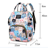 Mochila De Maternidad Con Estampado De Dibujos Animados Gran Capacidad Para Almacenamiento De Botellas De Bebé Y Diaper Bolsa De Moda Para Mujeres Con Mochila Suave Y Cinturón De Aire - details 0