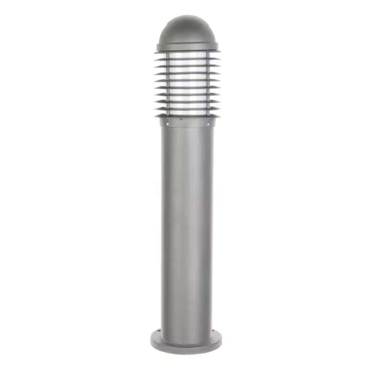 Novolux Lighting- Baliza exterior 65 cm- Siroco, uso exterior, color gris, aluminio, E27,14W, exterior - 1