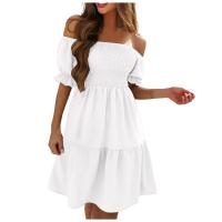 Vestidos Para Mujer Talla Grande Verano 2025 Vestido Midi Hombros Descubiertos Manga Flotante Vestidos De Moda Verano Casual De Pierna Larga - details 4