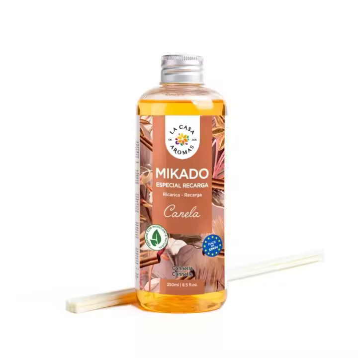 La Casa de los Aromas ambientadores Mikado Reposición,Canela Naranja,Mikado reposición - Mikado recarga - 250mlx3 unidades ,Mikado reposicion - 1