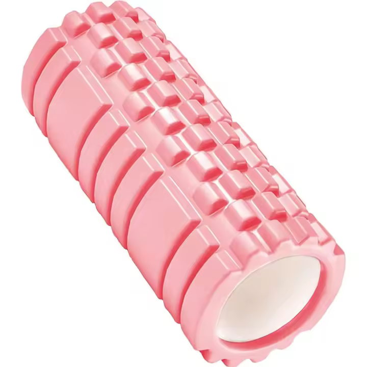 Rodillo de espuma morado de 13" - Para ejercicios de automasaje, dolor de espalda, piernas, puntos gatillo, yoga, fisioterapia, tejido profundo - Densidad media, rosa - 1