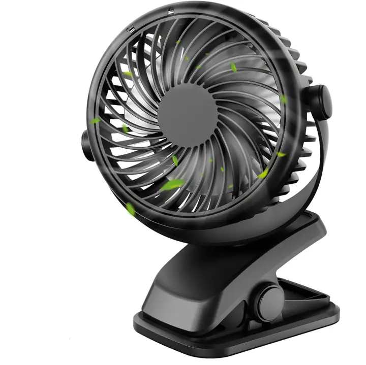 Tienda BIT Ventilador frío Playa, 12 Horas de Refrigeración Larga | Ventilador Portátil | 3 Neumáticos de Energía Eólica + 720 ° DE Suministro de Aire Panorámico | 30dB de Silencio + Carga - 1
