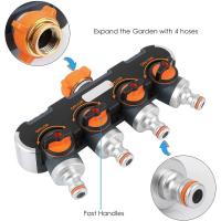 Distribuidor De Agua De 3/4 "Y 1/2" With Adaptador De Grifo Para Riego Garden Clock & Gard - details 0