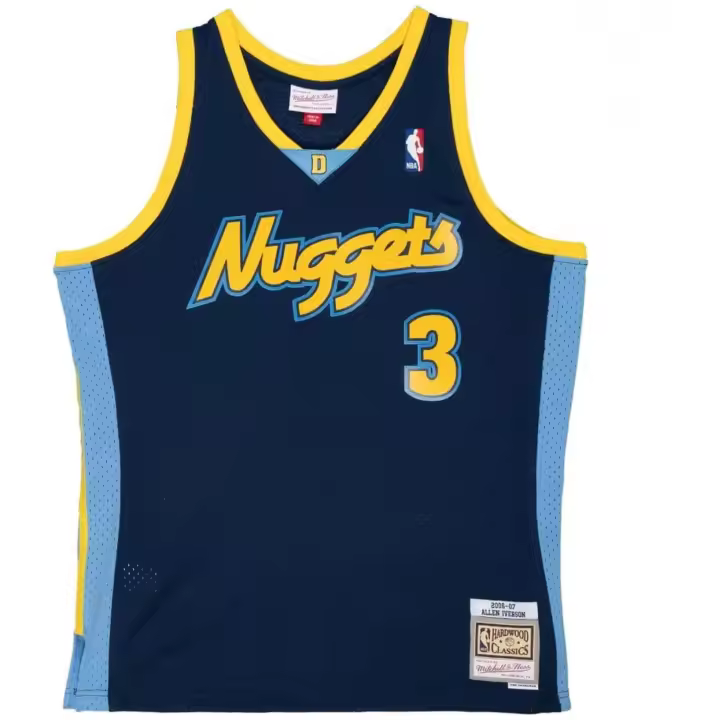 Camiseta de Tirantes Mitchell & Ness Maillot Nba Allen Iverson Denver Nuggets '06 para hombre en color azul - 1
