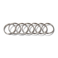 100pcs Anillos De Salto Doble Abiertos De Acero Inoxidable 6-20mm Para Manualidades Y Joyería Accesorios De Moda Unisex - details 1