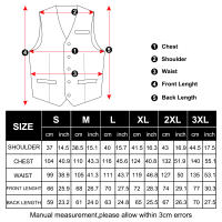 Chaleco Sin Mangas De Cuello V En Color Negro Azul Rojo Para Hombres Estilo Casual Slim Fit Vest Top Gilet Formal Business - details 2