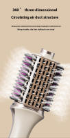 3-en-1 Multi-Función Alisado Aire Caliente Peine Secador de Pelo Curling Peine Mullido Secador de Pelo - details 2