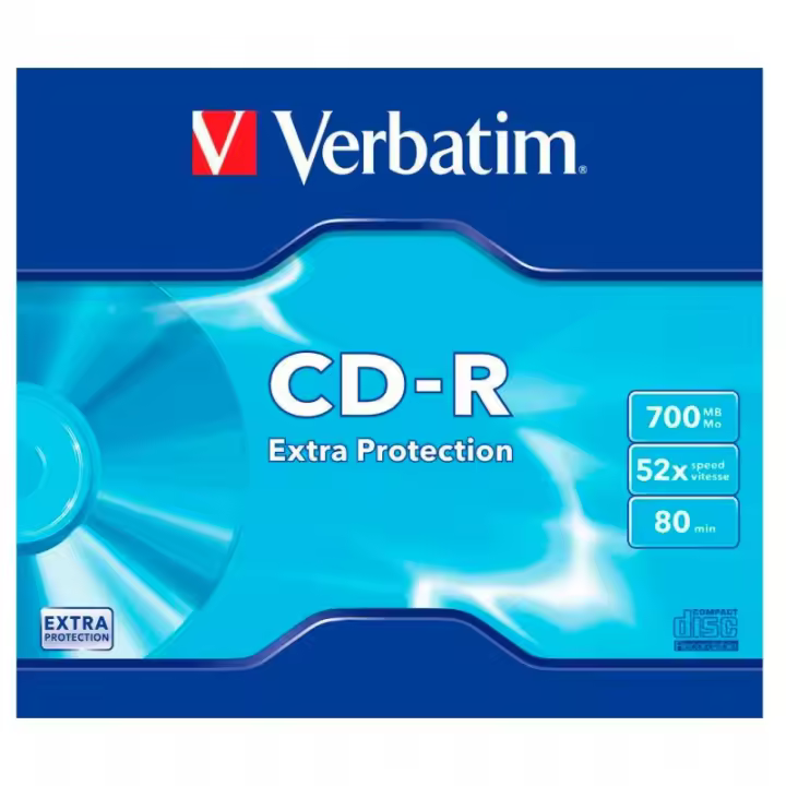 Verbatim Cd-r X52 700mb Extra Protection  ( Precio X Unidad ) - 1
