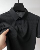 Camisa Polo Para Hombre Verano Manga Corta Seda Helada Fresca Y Transpirable Antisudoración Estilo Casual Negocios - details 8