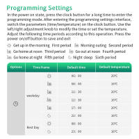Termostato Inteligente Tuya Para Casa Con Control De Temperatura Para Calentadores De Agua Y Gas Batería De Alta Eficiencia Compatible Con Alexa Y Google Home - details 15