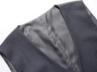 Traje De Tres Piezas Para Hombre Primavera Otoño Dos Botones Carrera Trabajo Decorativo Cuerpo S-6XL Con Chaleco Y Pantalones - details 15