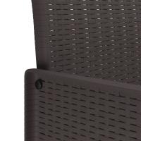 Silla de Jardín vidaXL Set de 2 Marrón Ratán Estándar Duradero - details 6