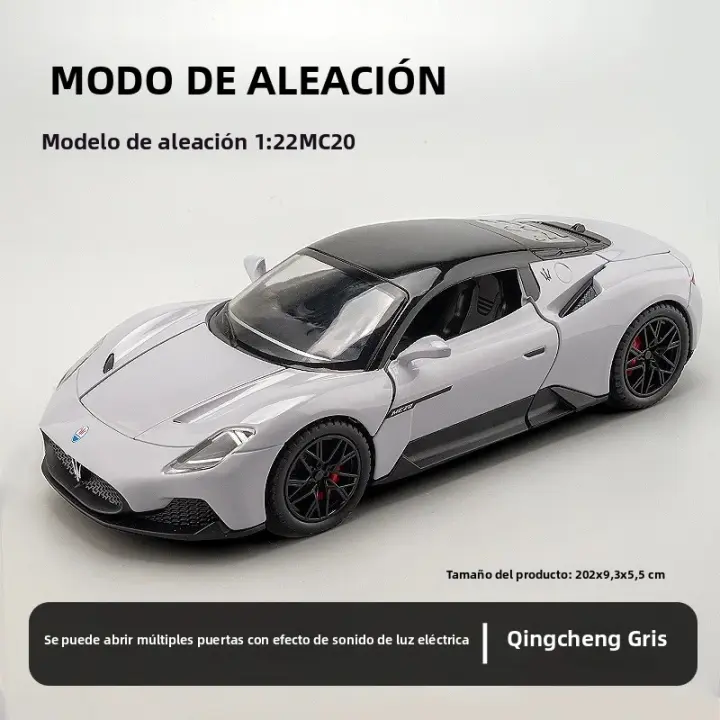 Coche De Escala Grande 1:22 MC20 De Aleación De Metal Juguete De Coche Con Sonido Y Luz Regalo Para Niños Colección De Vehículos - 1