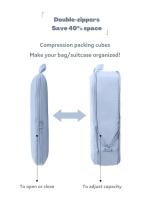 Cubo De Compresión Portátil Para Viaje Organizador De Ropa Impermeable Para Maleta Estuche De Almacenamiento De Bolsas De Cajón Ecológico - details 2
