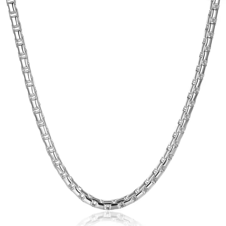 Collar De Cadena Redonda 5mm En Plata De Ley 925 DOTEFFIL Para Mujer Y Hombre Joyería De Moda Para Boda Y Compromiso - 1