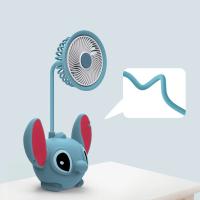 Ventilador USB Plegable Stitch Rosa con Sacapuntas – Mini Ventilador Portátil Recargable - details 3