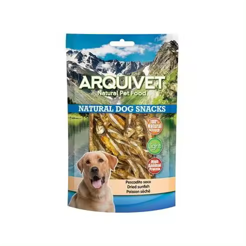 Snack para perro Pescadito seco para perros 350 gr 100% natural  Comida y golosinas para perros Arquivet - 1