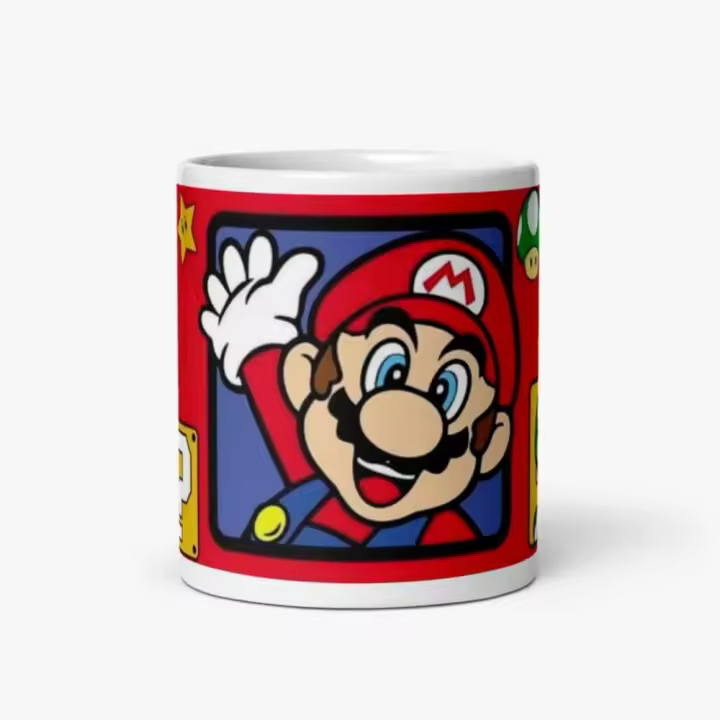Taza Cerámica Super Mario Nintendo 350 ml Stamina - 1