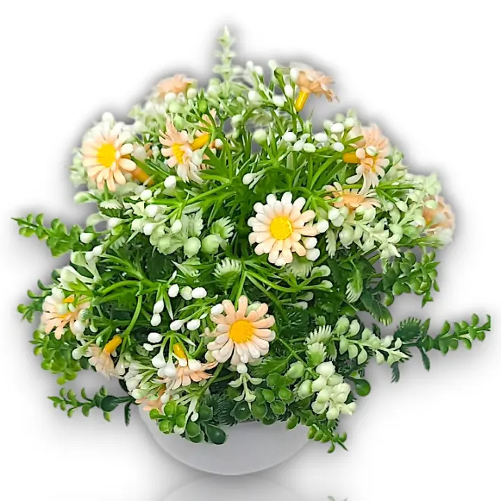Maceta Mini Girasoles Artificiales - 21cm - Karawan. - 1