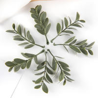 20PCS Hojas Artificiales Para Decoración De Bodas Fiesta Hogar DIY Embalaje De Caramelos Y Pasteles Guirnalda Navidad - details 11