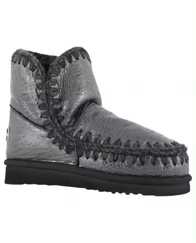 Mou Eskimo 18 Edición Limitada de Cuero Italiano Ol Negro Botas de Mujer - 1