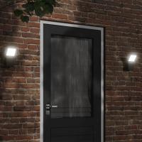 vidaXL Lámparas de pared LED de exterior 2 uds aluminio fundido Color Blanco,  Negro, y mas - details 1