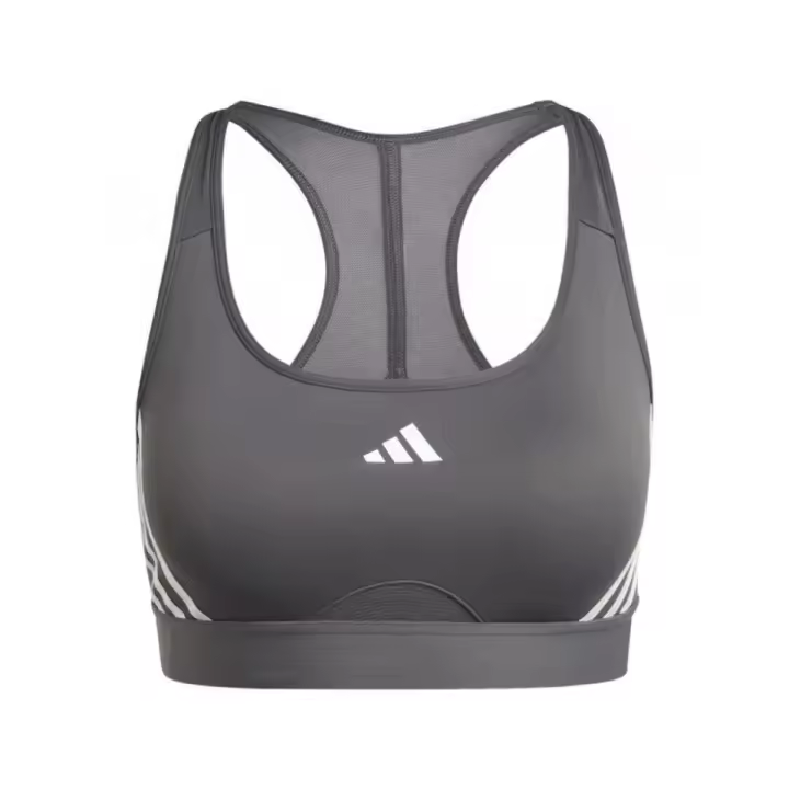 Top Adidas Power Gris Con Soporte - 1