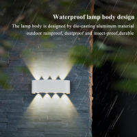 Lámpara De Pared Exterior Impermeable LED Para Decoración Del Hogar Jardín Veranda Y Escaleras Luminaire Facade Luz Exterior - details 29