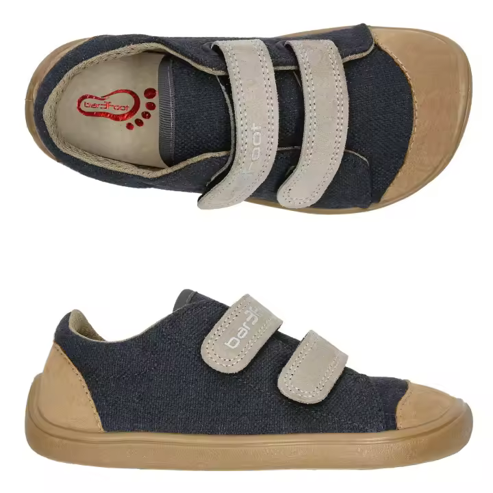 Deportivas Respetuosos de lona ELF DENVER gris-crema 3F BAR3FOOT - 1