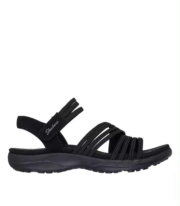 Sandalias mujer Skechers Reggae Slim Coffee Run 163573 elástica en negro - 1