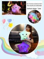 Almohada De Estrella Luminosa De 24CM Juguete Creativo De Peluche Suave Para Niñas Regalo De Cumpleaños Colores Variados Almohada De Estrella Para Niños - details 5